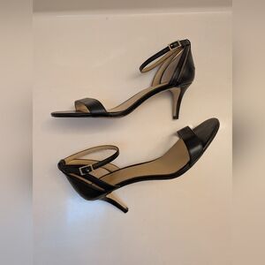Talbot's Black Pumps with Ankle Strap